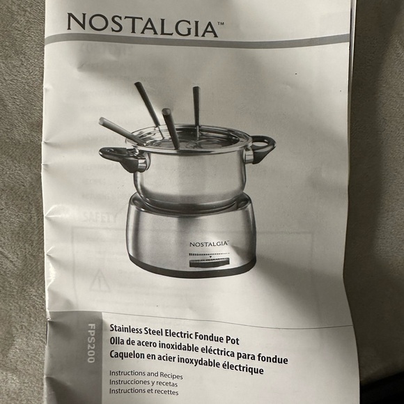 Nostalgia Stainless Steel Fondue Pot - Picture 2 of 7
